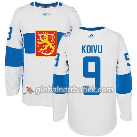 Finland Hockeydrakt Mikko Koivu 9 World Cup i ishockey 2016 Hvit Premier - Herre